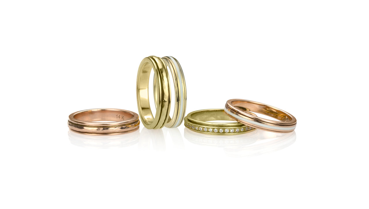 Stackable 14KT Gold Vermeil Collection